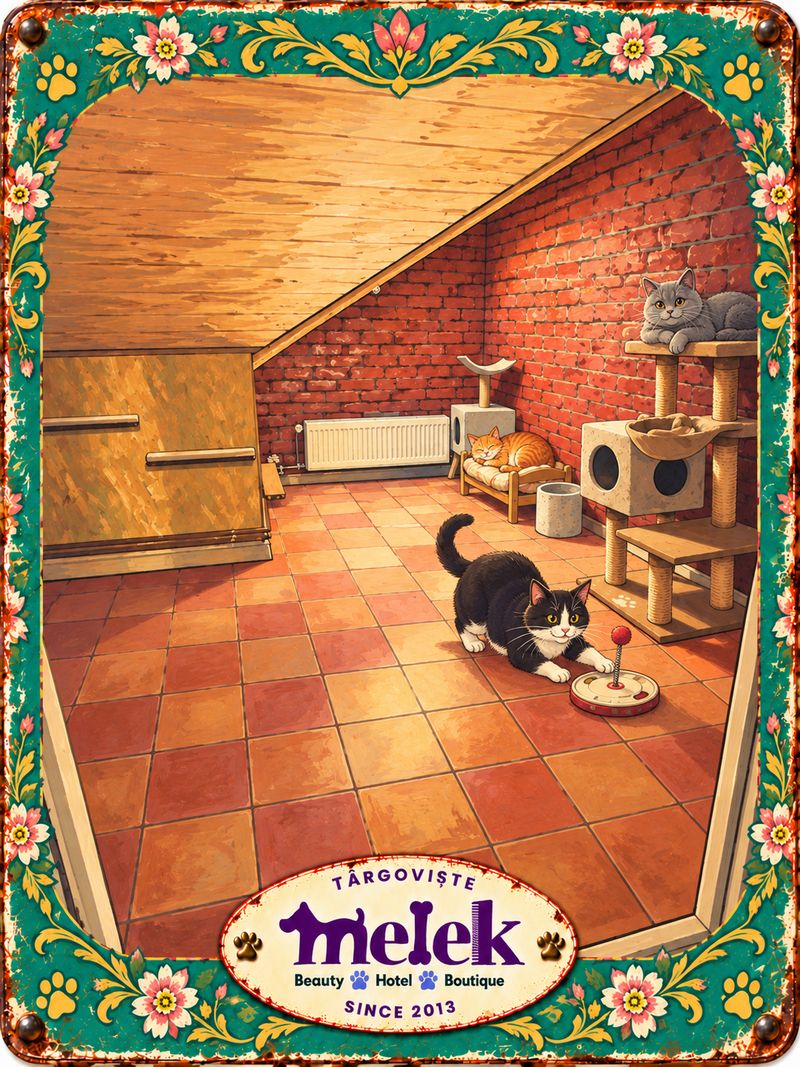 Desen retro: Hotelul pisicilor Melek