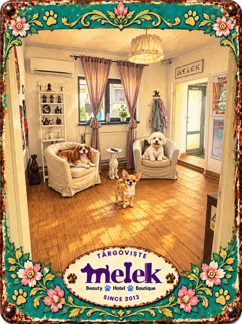 Desen retro: Sala de așteptare Melek